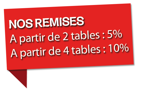 remise tables